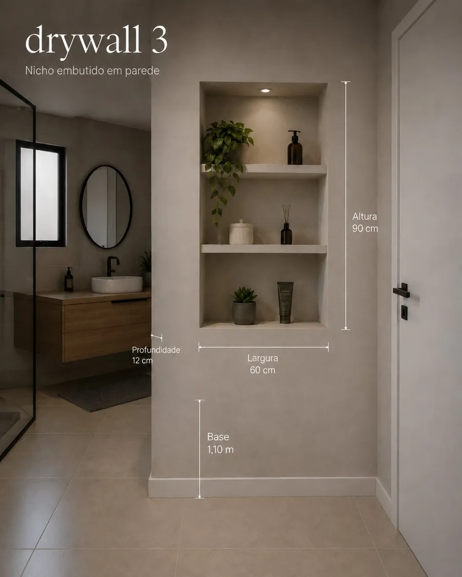 Drywall 3 — Nicho embutido em parede